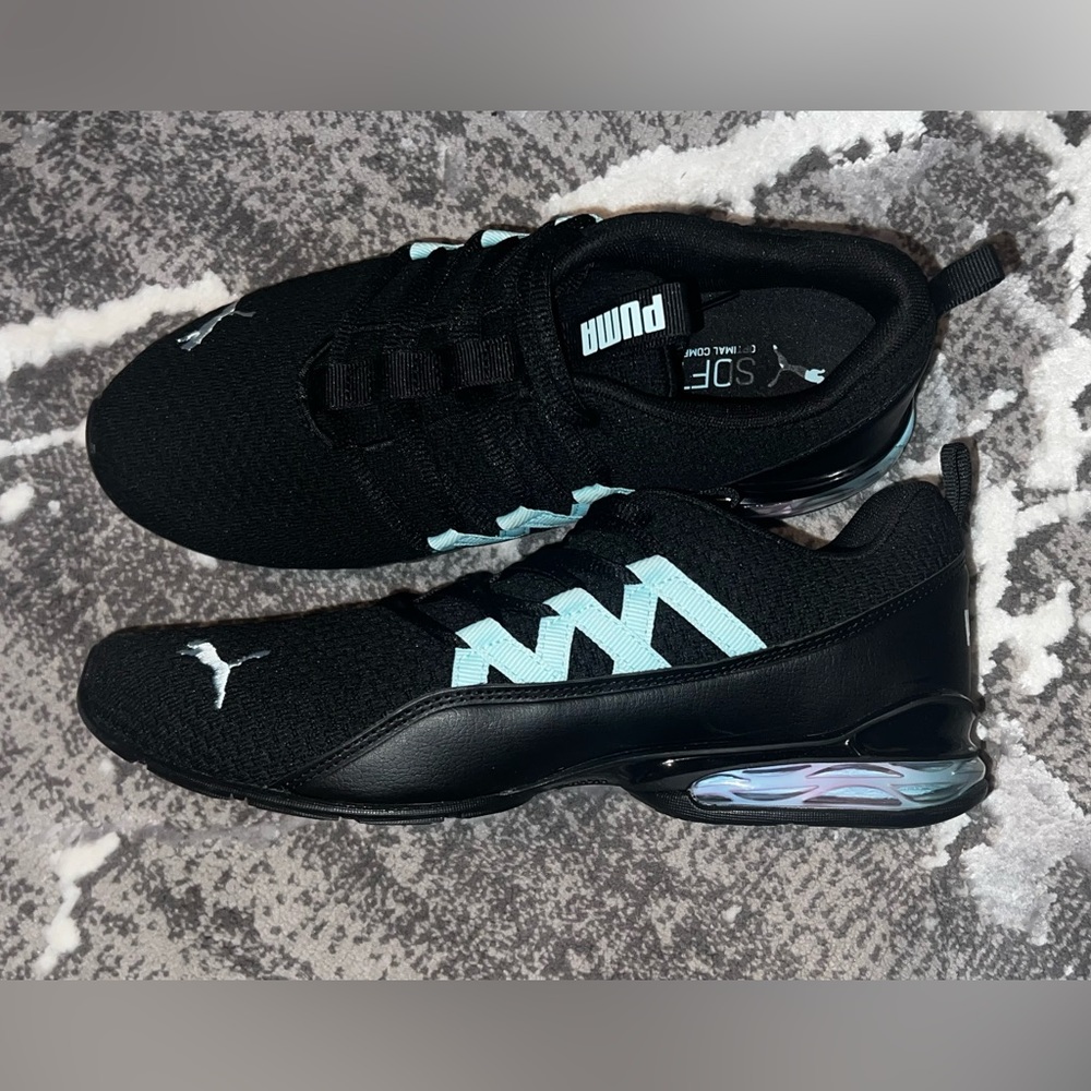 PUMA Women’s Riaze Prowl Running Shoes ( Size 9 Aquamarine & Black ) NWOT